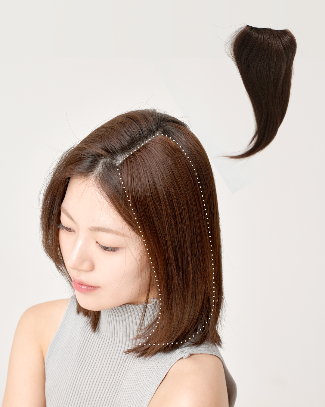 ボリュームアップ　ワンタッチエクステ Volumizer Glam Hair Piece